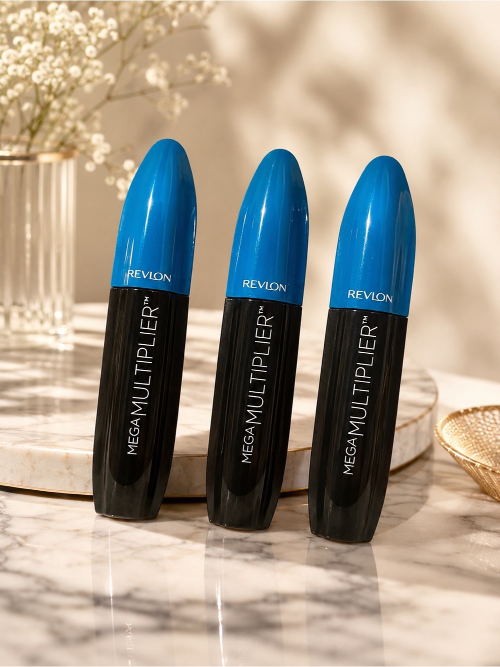 Revlon Mega Multiplier Mascara in Vibrant Blue